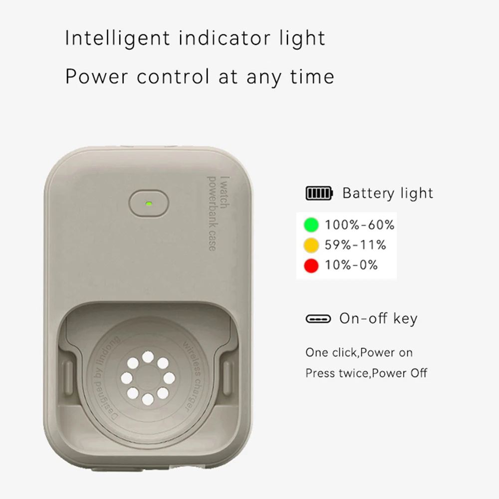 Watch Strap For Apple Watch Wireless Charger IWatch S9 44mm 45mm 49mm Smart Outdoor Sports Portable Wearable Wireless Charging