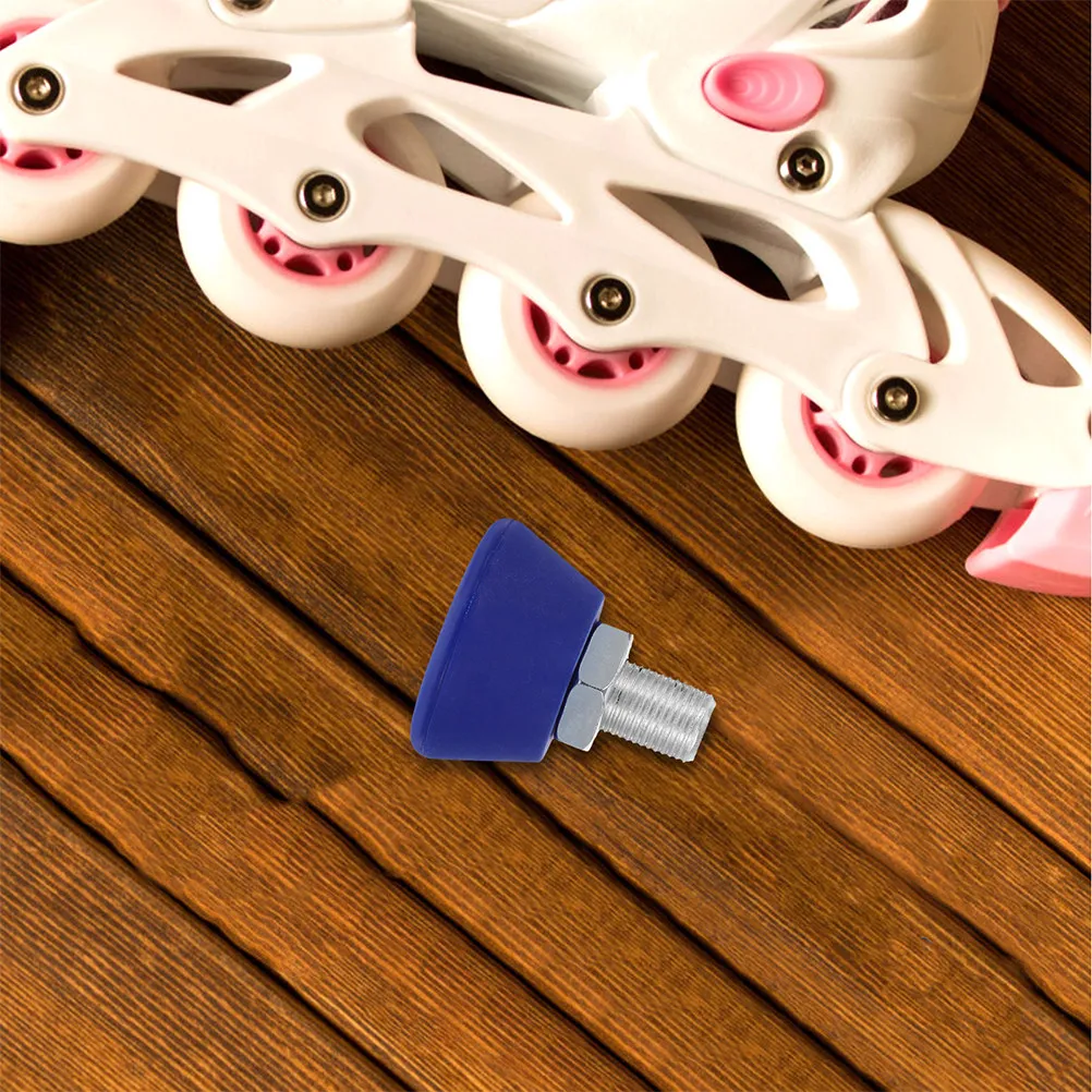 

2Pcs Blue Rubber Roller Skate Toe Stoppers Adjustable Toe Plugs Non-Slip Brake Blocks Roller Skate Parts Accessories