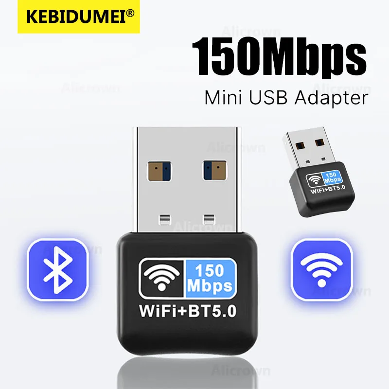 

Mini USB WIFI Dongle Bluetooth 5.0 Network Card 2.4GHz Wi-Fi Lan BT 4.2 Adapter Driver Free For PC Laptop Win 7 10 11 Receiver