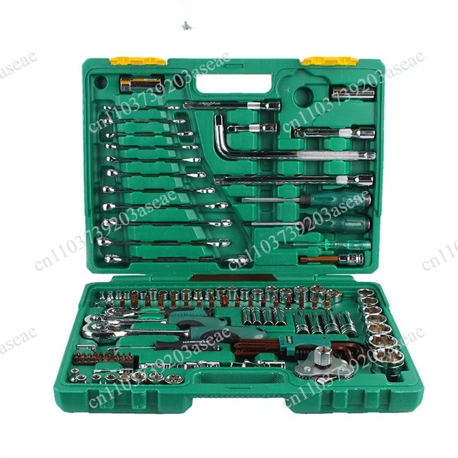 123-Piece Hardware Tools Home Auto Repair Tool Set Auto Repair Repair Kit 123 Pieces
