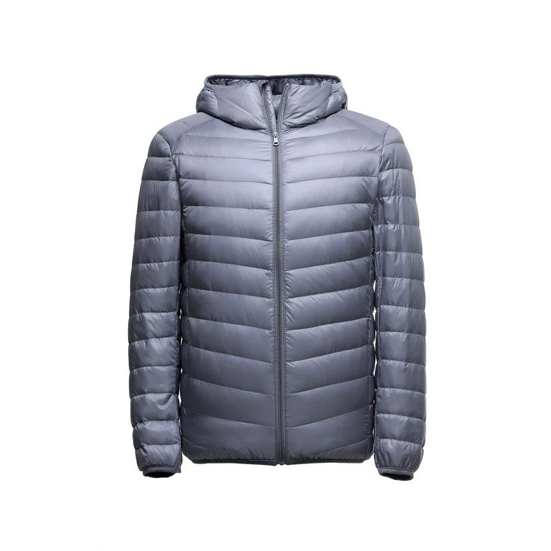 2021 Ultra Licht Herbst Winter Mode Marke Ente Unten Jacke Männer Mit Kapuze Wasserdichte Streetwear Feder Mantel Warme