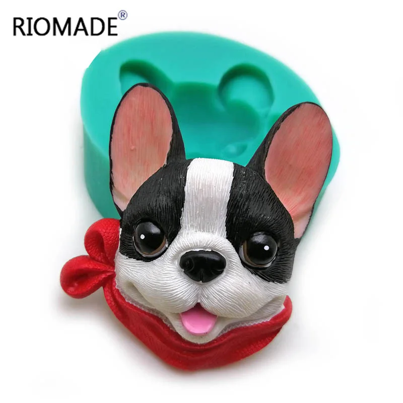 3D-Cartoon-Hund-Silikonform, Fondant-Kuchendekorationswerkzeug, Schokoladen-Cupcake-Dessert-Backform, Epoxidharz-Gießform, Kerzen-Gips-Ornament – Detail 9