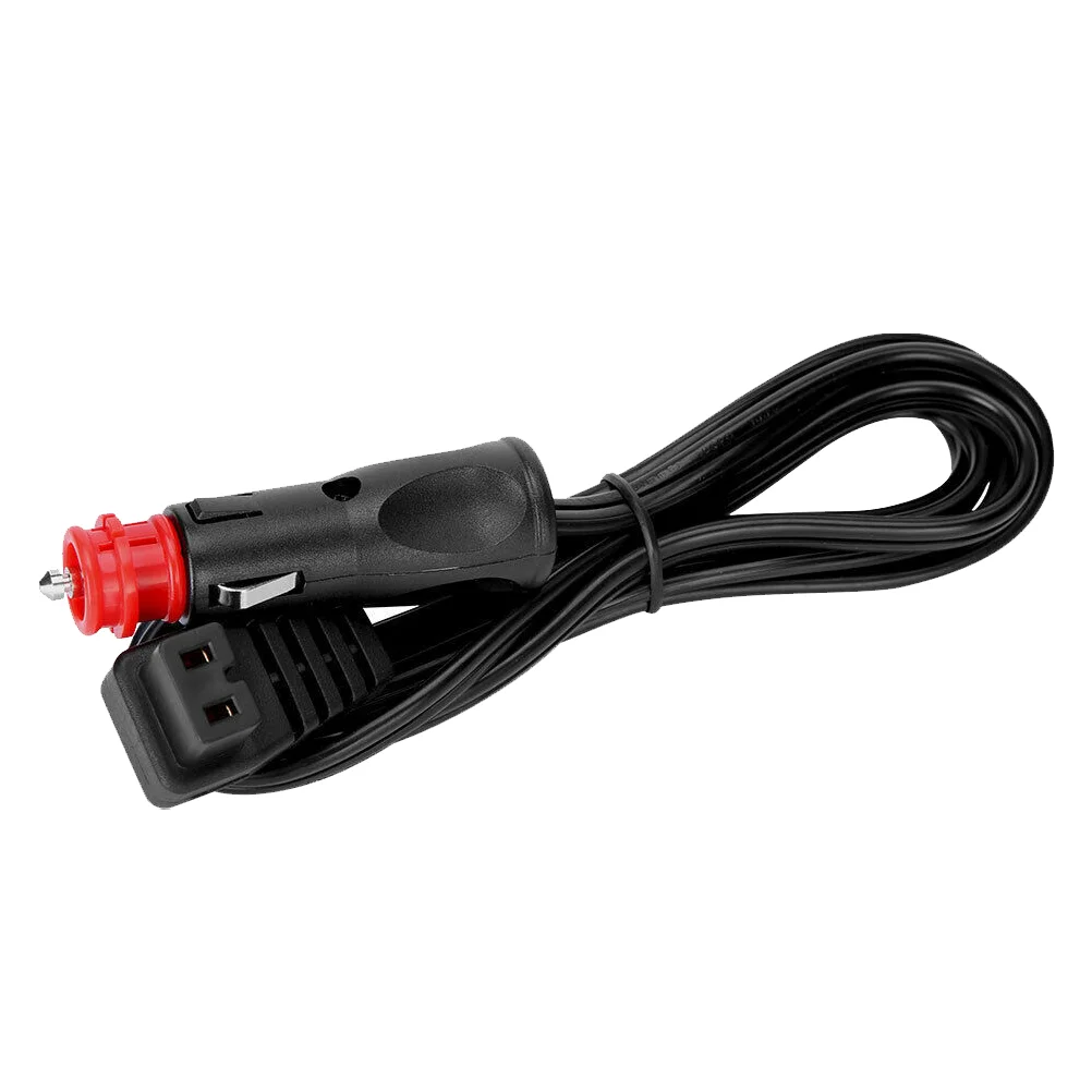 Refrigerators Car Mini Compressor Power Cord German Style Red Head Cigarette Lighter Plug Cable Adapter For Fridge Small Black