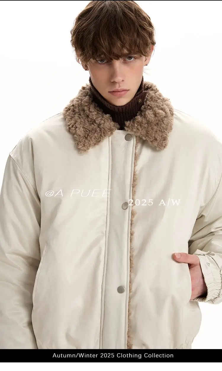 

Fur Collar Coat Jacket Mens Summer Denim Western Biker Vintage Asymmetric Anorak Stadium Breathable Urban Hooded Sheepskin Warm