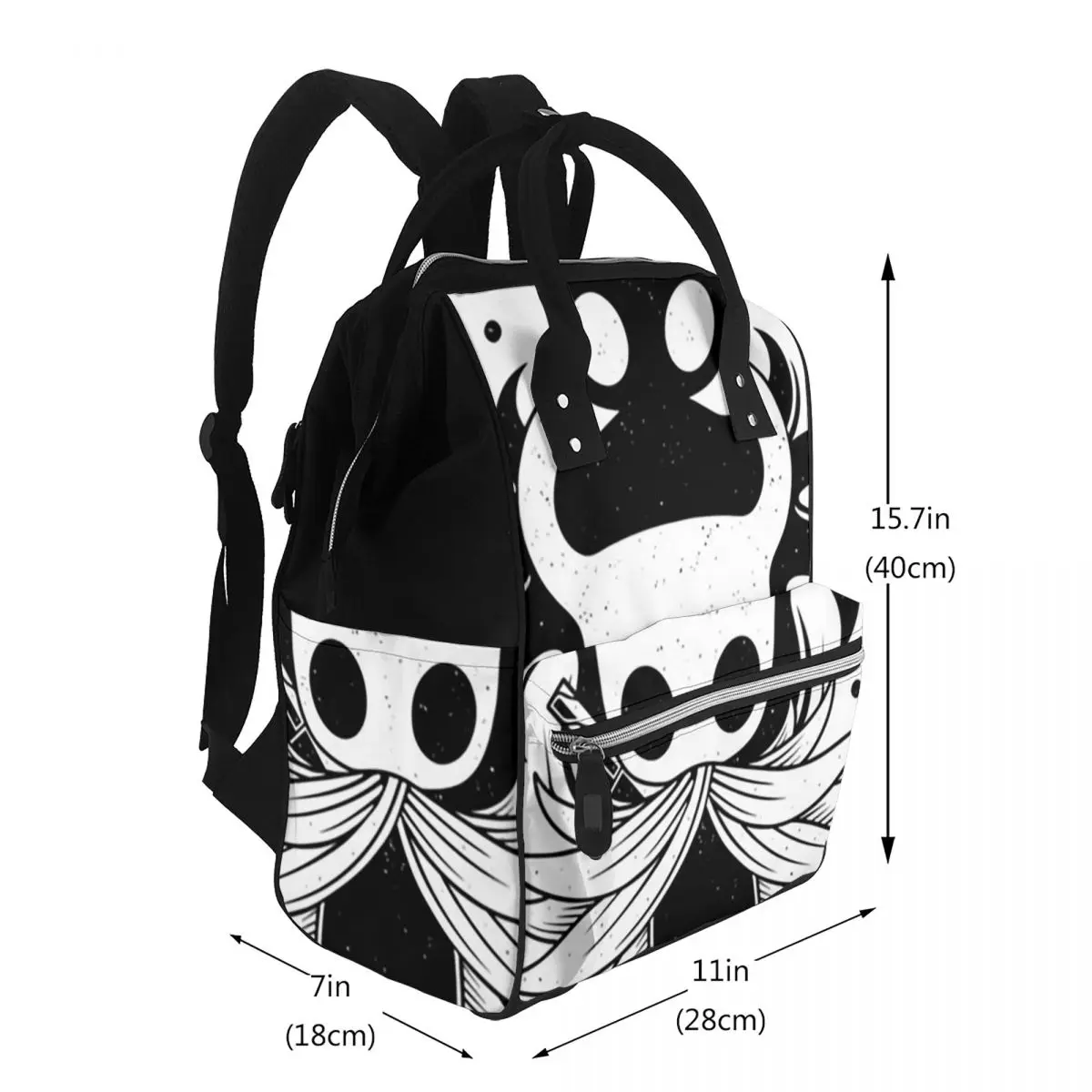 Ghost Knight Hollow Knight Game Student Backpack School Bag Hiking Travel Daypack for Men Women Bookbag Shoulder Bags
