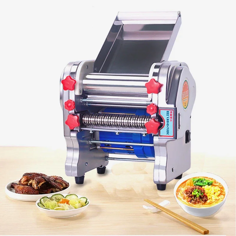 Household stainless steel electric noodle press Multifunctional small commercial noodle machine Rolling dough
