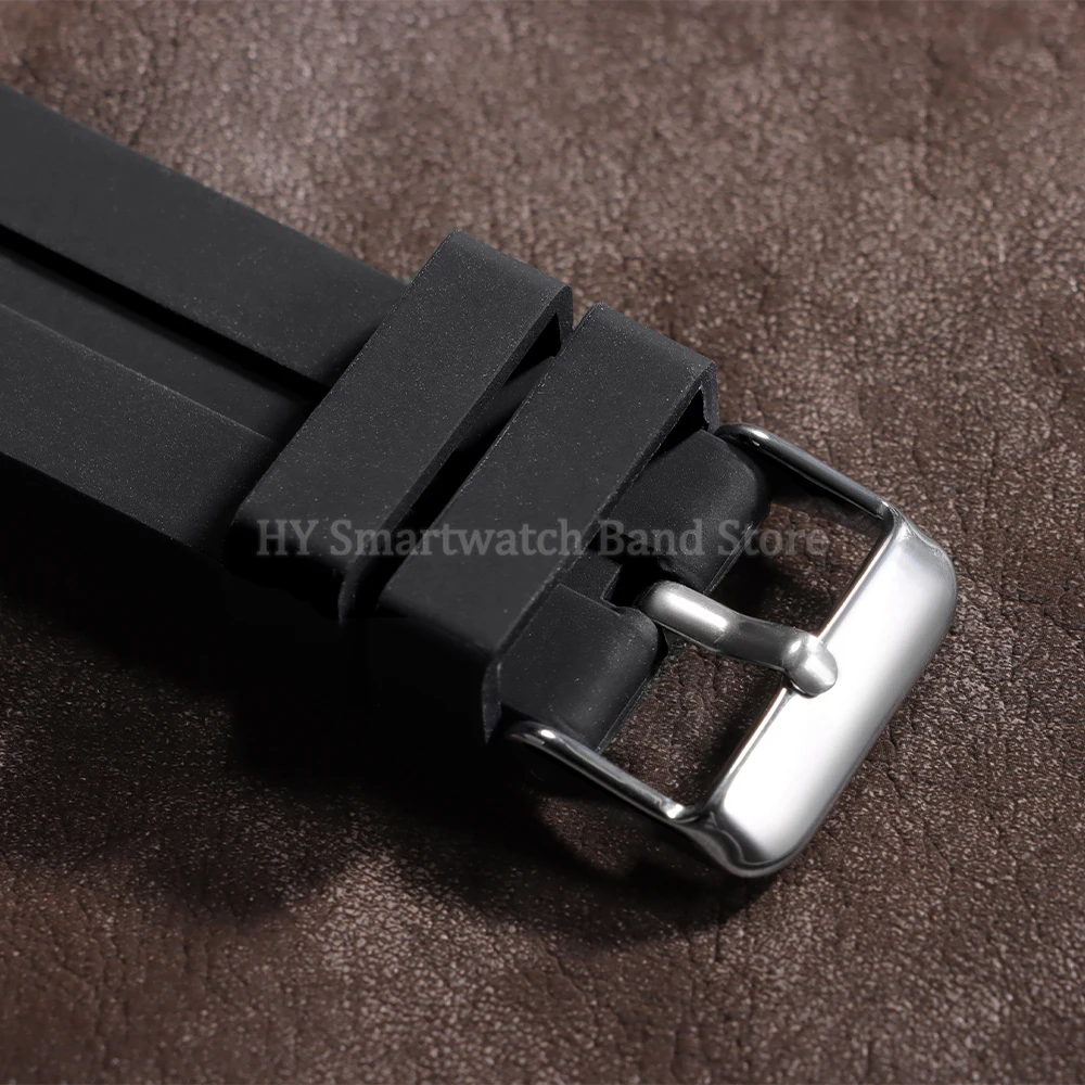 22 مللي متر 24 مللي متر 26 مللي متر حزام ساعة سيليكون ل Seiko ل رولكس منحني نهاية المعصم الفرقة مطاط مقاوم للمياه سوار الرجال النساء الرياضة سوار