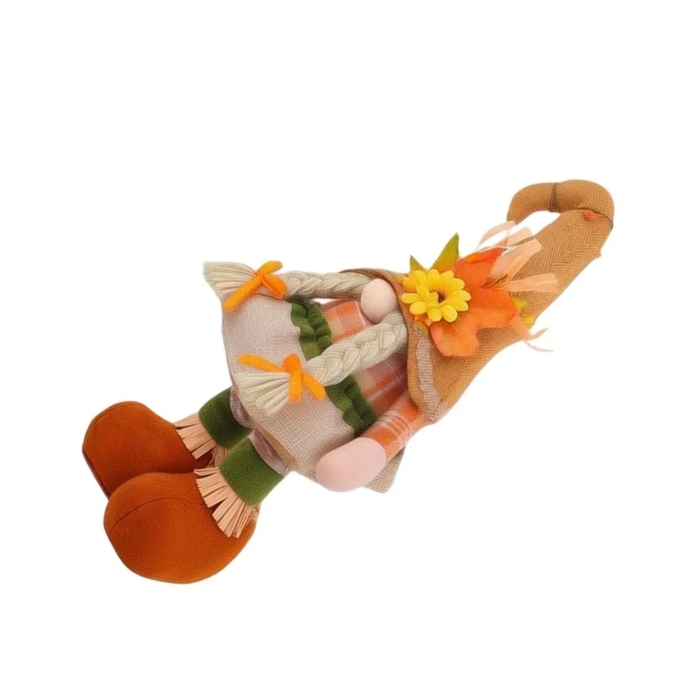 Scarecrow Doll for Decor Featuring Intricate Hand Painted Features and Sturdy Fabric Build for Lasting Seasonal Ambiance
