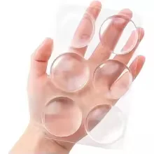 Door Knob Wall Shield Clear Soft Rubber Door Stopper Door Handle Bumper Wall Protector Mute Stickers Muffler Pad Protective Plug