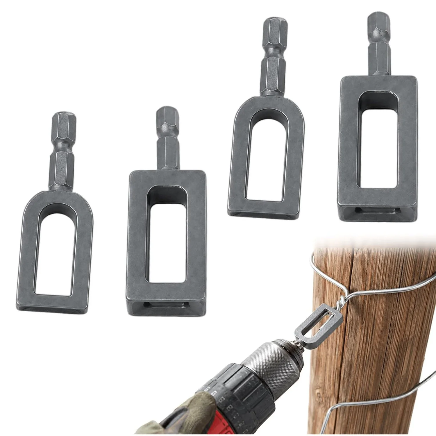 Duty Drill Wire Twister Tool For 9 & 11 Fence Wire Tying Drill Chuck Chain Link Fence Twister For Electric Drill Twisting Sleeve