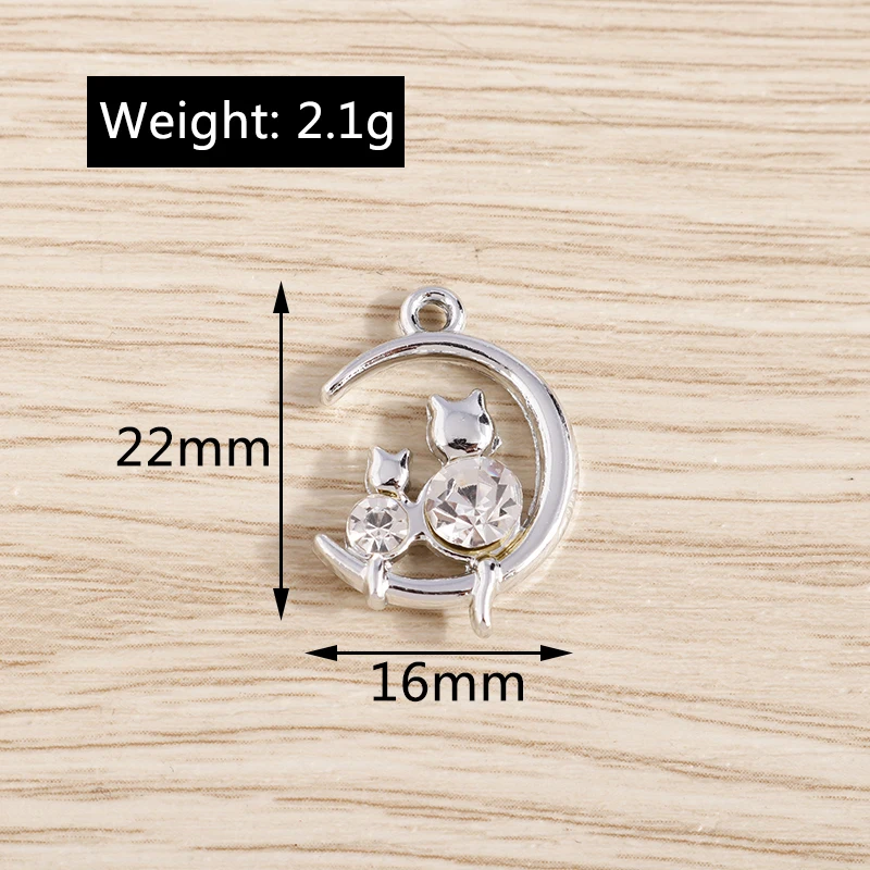 Tusember 10 Stück 17*21mm modische hohle Stern-Perlenanhänger für Ohrringe, Armbänder, Halsketten, Anhänger, handgefertigte Schmuckherstellung – Detail 5