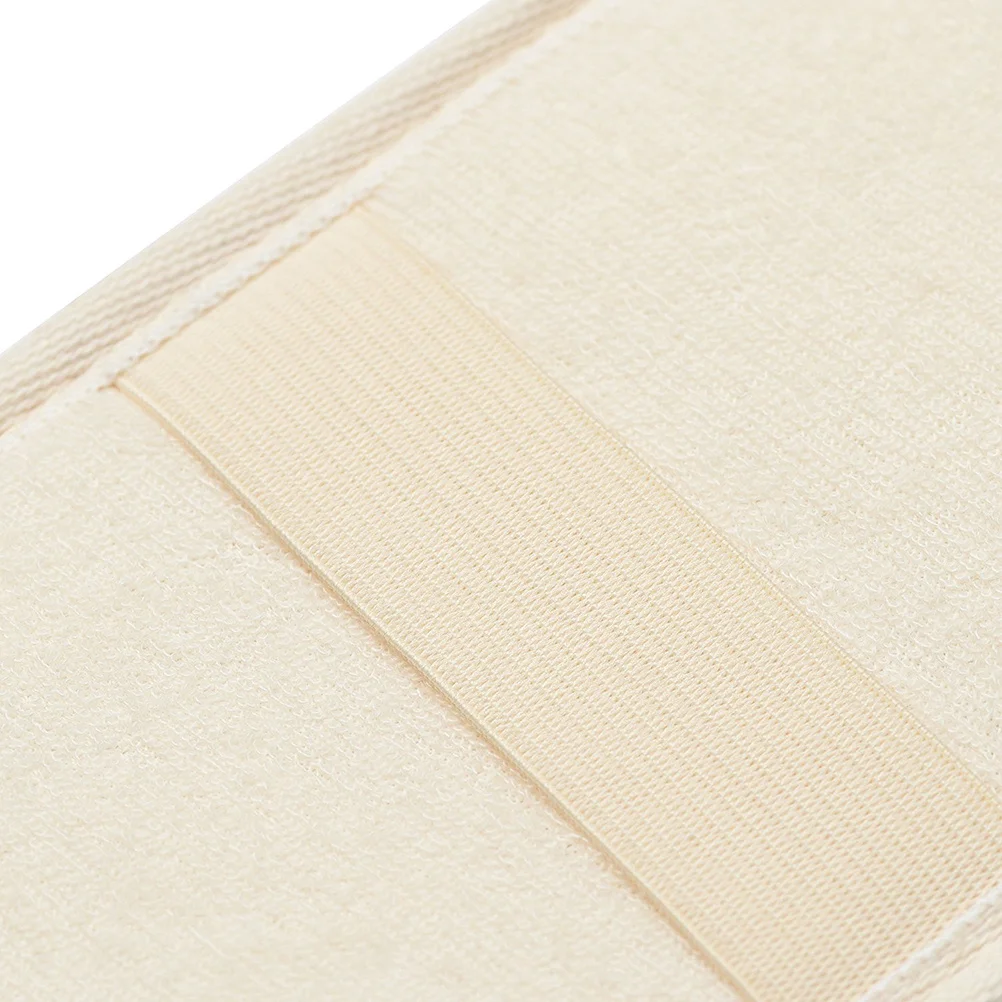

Loofah Sponge Glove Natural Exfoliating Shower Pad Elastic Hand Strap Soft Body Scrubber Loofah Sponge Glove Exfoliating Pad