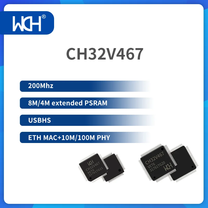 5PCS/LOT  industrial-grade interconnected CH32V467