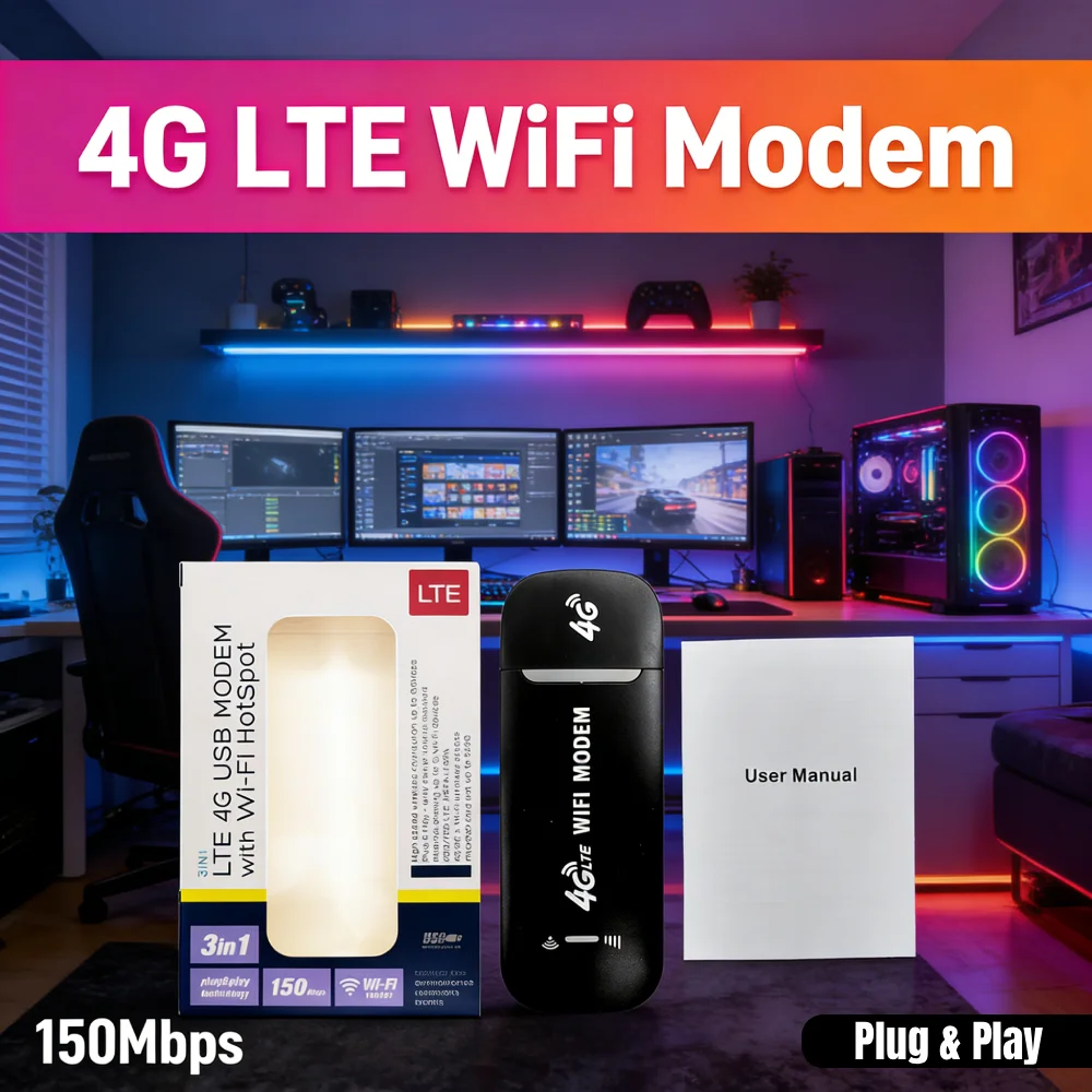 

150 Мбит/с разблокированный 4G USB-модем Wi-Fi точка доступа маршрутизатор Qualcomm 8916 Plug Play 3G/4G совместим с ноутбуками UMPC MID Office Home