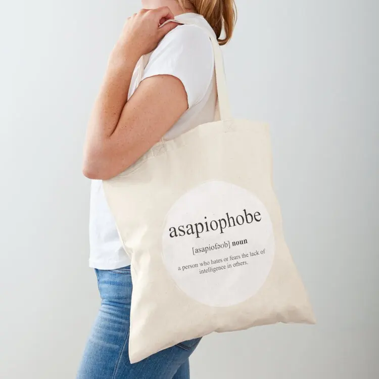 

Asapiophobe Definition Dictionary Collection Tote Bag cloth bag woman tote bags cloth bags custom fabric bag Shopper