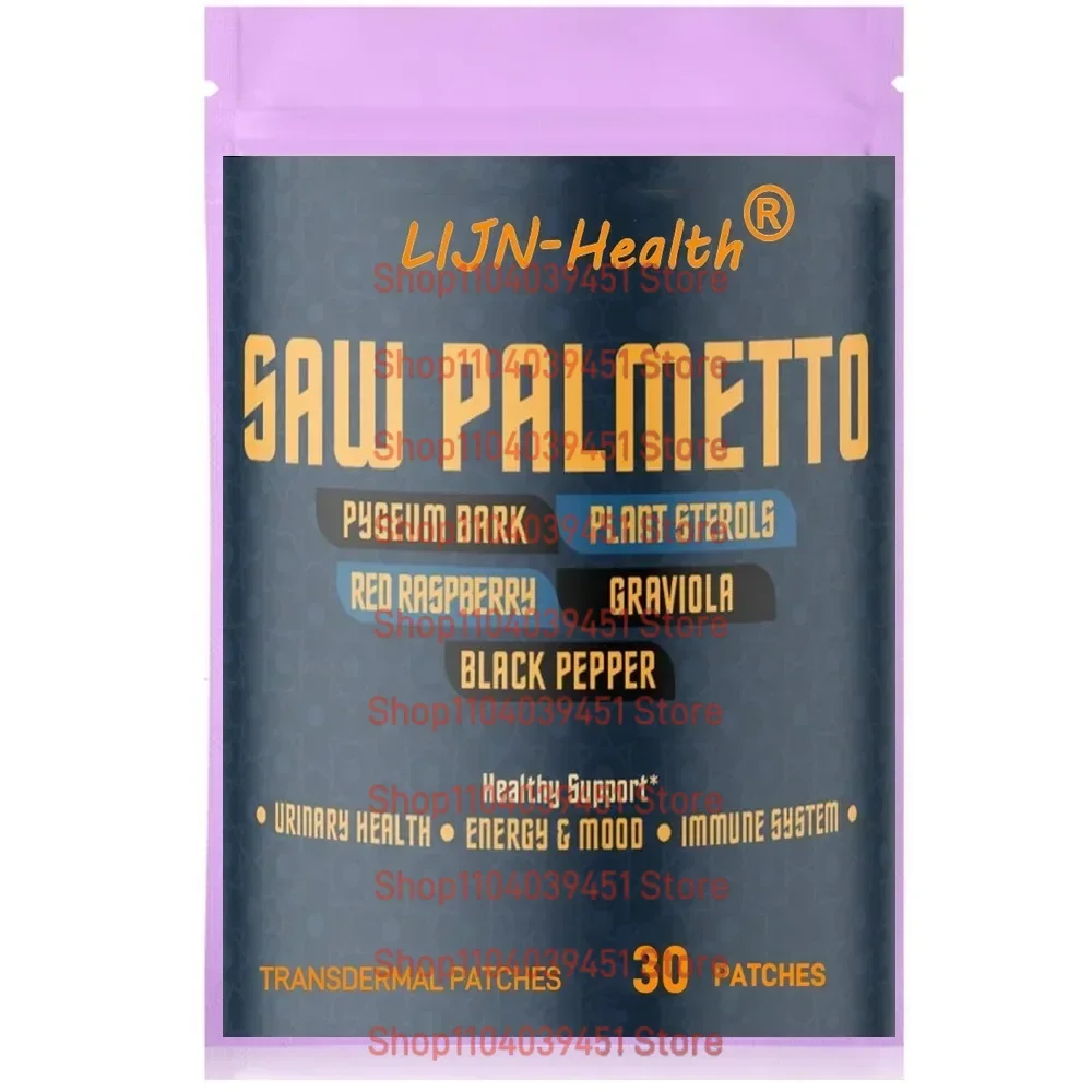 30 Patches Saw Palmetto Transdermal Patches for Women & Men Hair, Nails & Body Support