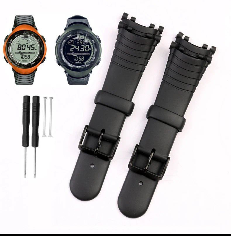 For Suunto Vector Loose Extension VECTOR Series Rubber Silicone Watchband Men Women Replace Strap Table Bracelet Watch Band