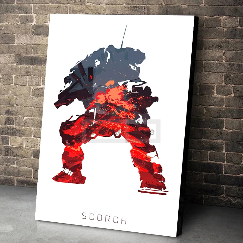 Classic Action Video Games Titanfall Colorful Shadow Mech Poster Prints Canvas Painting Wall Art Pictures Home Room Modern Decor