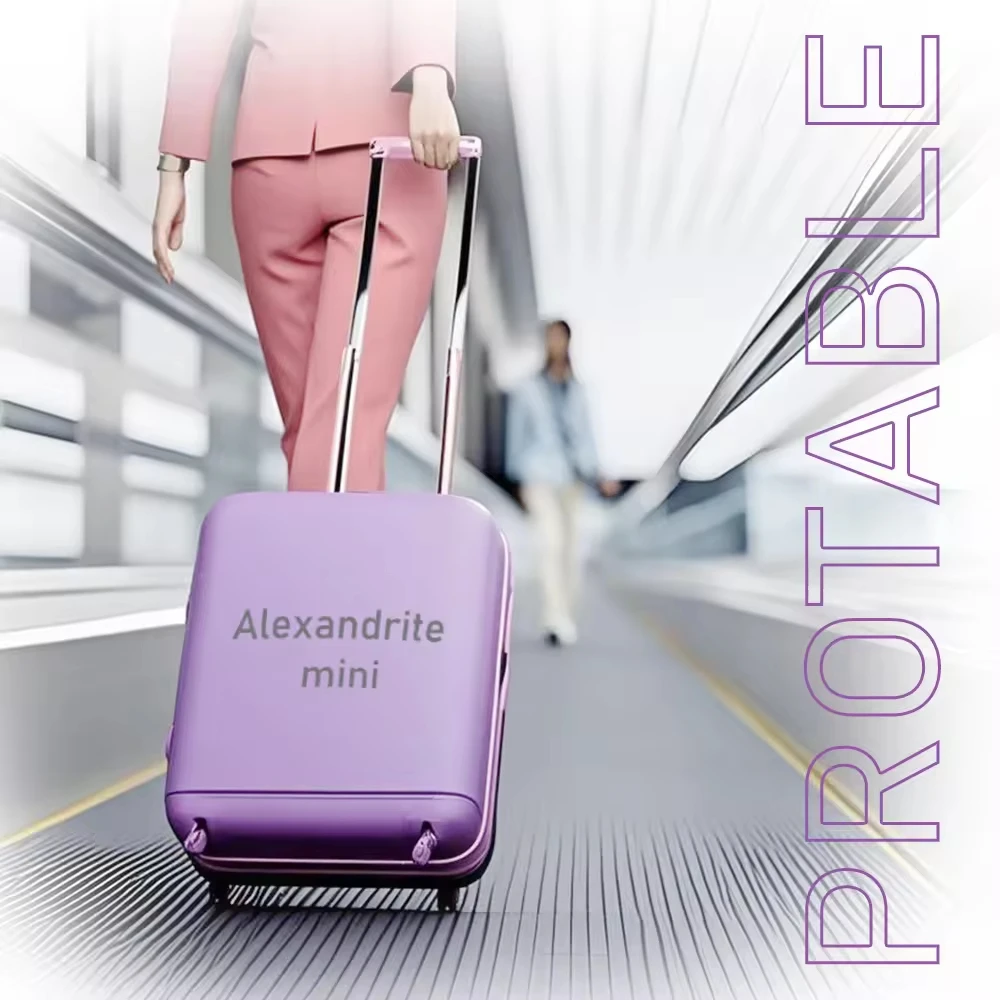 Portable Nd:Yag Alexandrite Laser Hair Removal Fiber Coupled Diode Laser Machine Portable Hair Removal Device