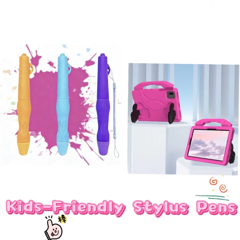 

Стилусы для детей, набор из 2-х штук, удобные для детей ручки для планшетов Xiaomi Redmi Pad SE 11 дюймов 2023, силиконовые электронные ручки