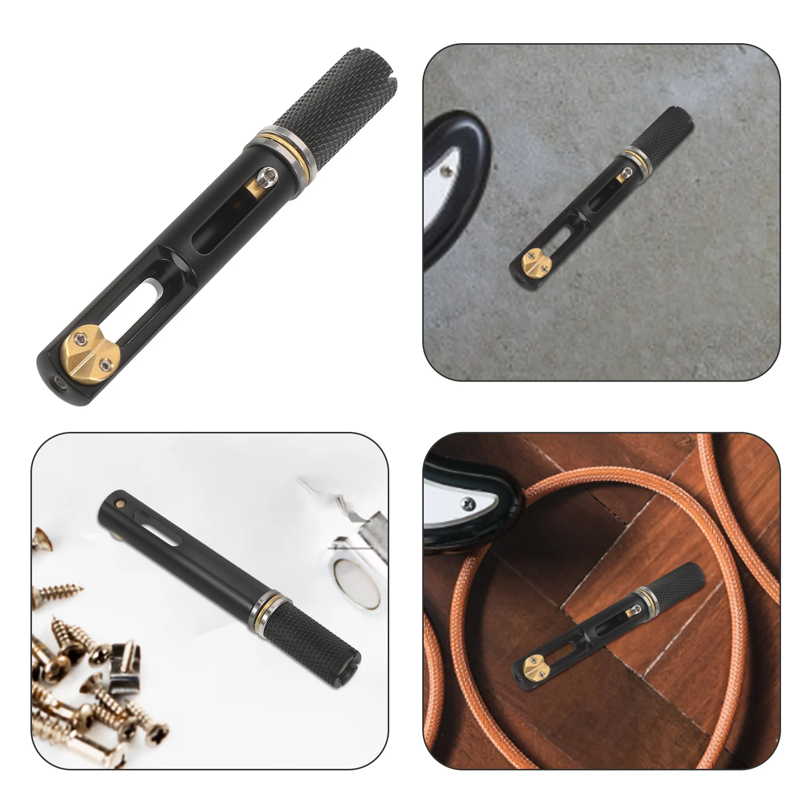 

Electric Guitar Bridge Accessories Split Style Saddle Replacement Parts for Headless Guitars Durable Metal Classic Color Guitar