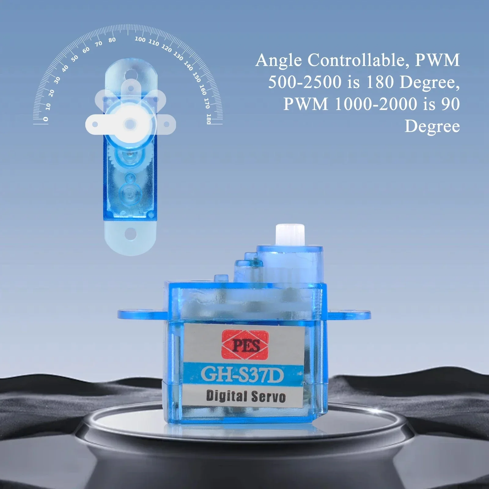 GH-S37Dマイクロデジタルサーボ,3.7g, 90度,超軽量,飛行機,ヘリコプター,ボート,車用,バッチあたり5個