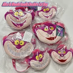 Miniso Alice In Wonderland Cheshire Cat Anime Peripheral Children's Zero Wallet Kawaii Mini Plush Storage Bag Gift