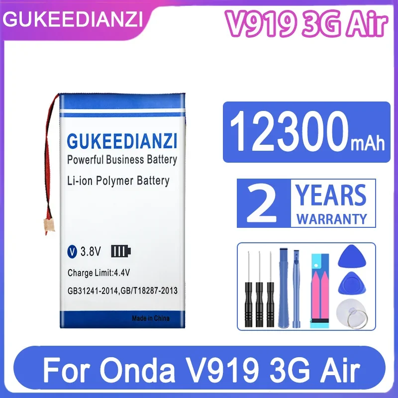 

GUKEEDIANZI Replacement Battery 12300mAh/12500mAh For Onda V919 air CH OI105 OI109/3G Air OI102/4G OC101 batteries