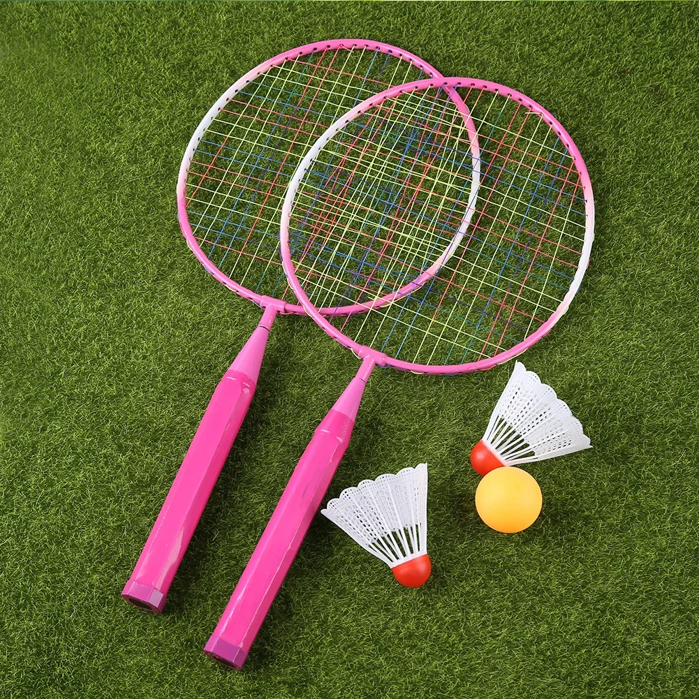 Casual Playing Games Sports Badminton Racket with Shuttlecock Professional Badminton Rackets Set for Children Kids