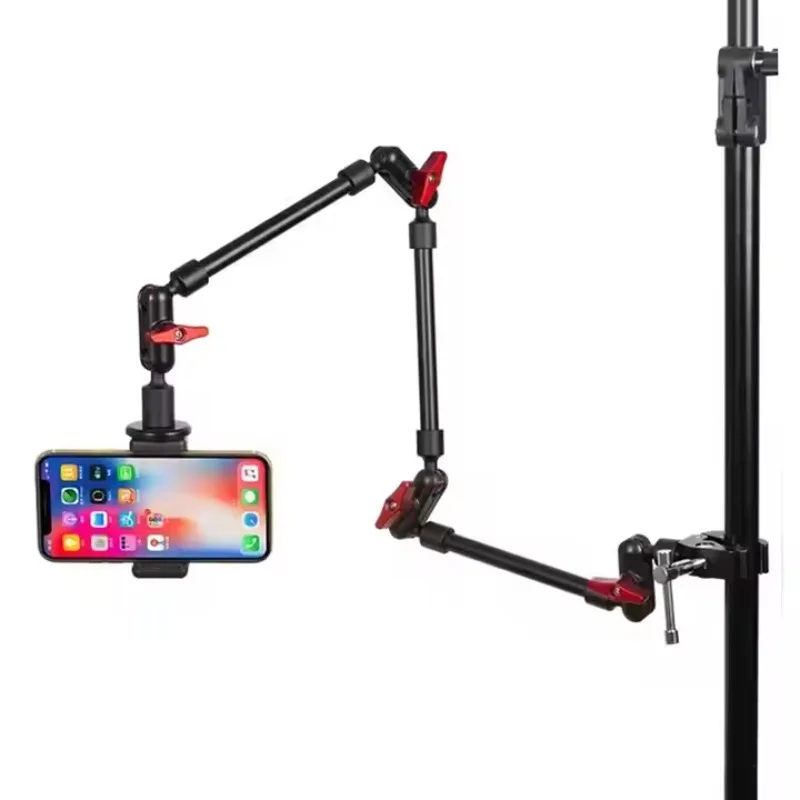 Suporte para telefone com braço mágico flexível especial ao vivo 360 °   Tripé giratório para filmagem e gravação de tablet