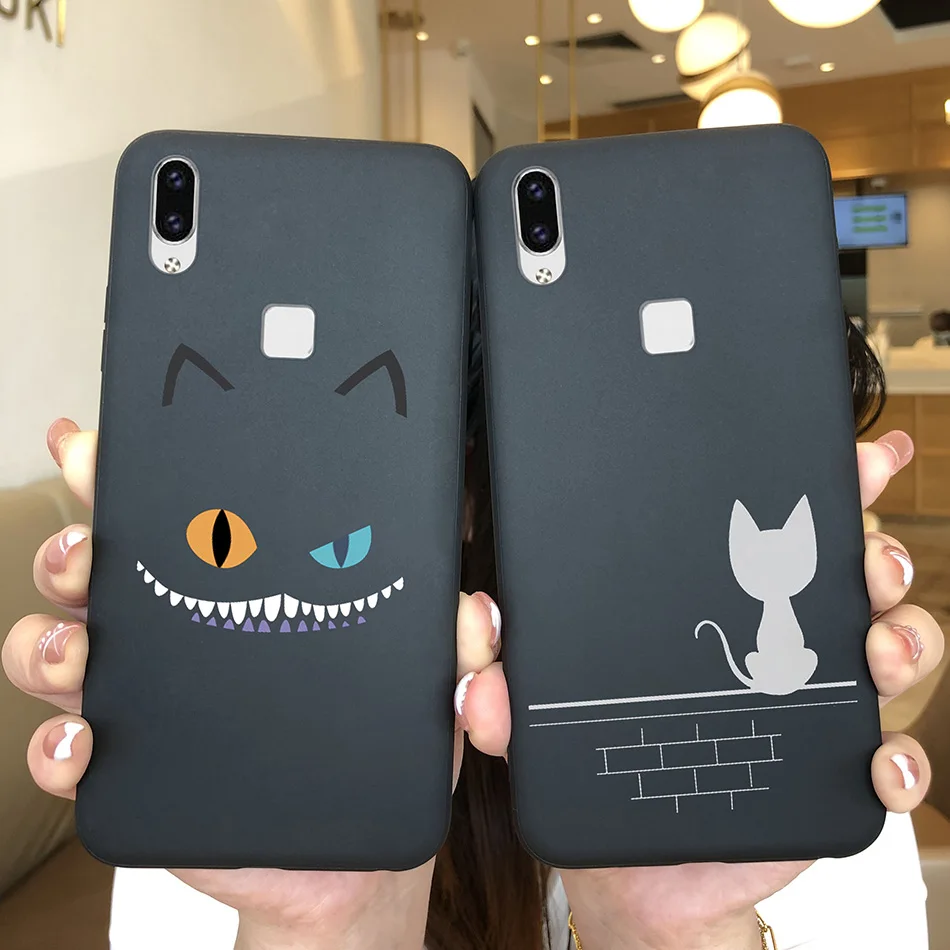 For Vivo V9 Case 1723 Cute Painted TPU Matte Back Cover For Vivo V9 V 9 Youth 1726 1727 VivoV9 vivoY85 Y85 Y 85 Phone Case Funda