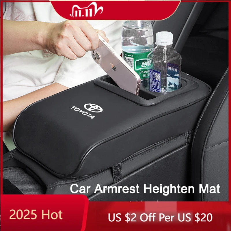 

Колпаки ступицы, коврик для подлокотника автомобиля, коврик для хранения центральной консоли для Toyota Alphard Gazoo Racing Corolla Yaris Auris Prado Highlande