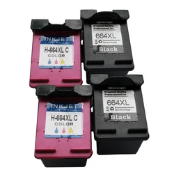 Replacement For HP 664 664XL Refilled Ink Cartridges hp664 For hp DeskJet 1115, 2135, 3635, 1118, 2138, 3636, 3638, 4536, 4676
