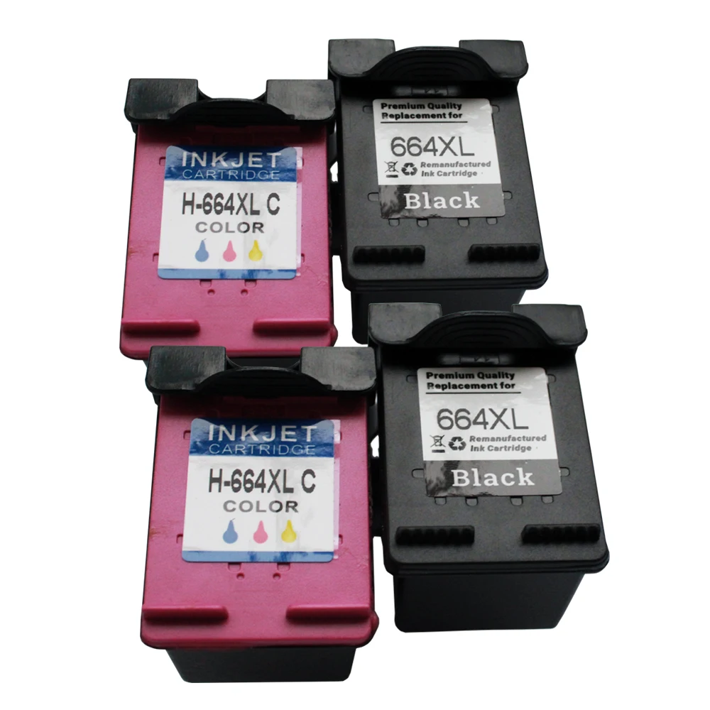Replacement For HP 664 664XL Refilled Ink Cartridges HP664 For HP DeskJet 1115, 2135, 3635, 1118, 2138, 3636, 3638, 4536, 4676