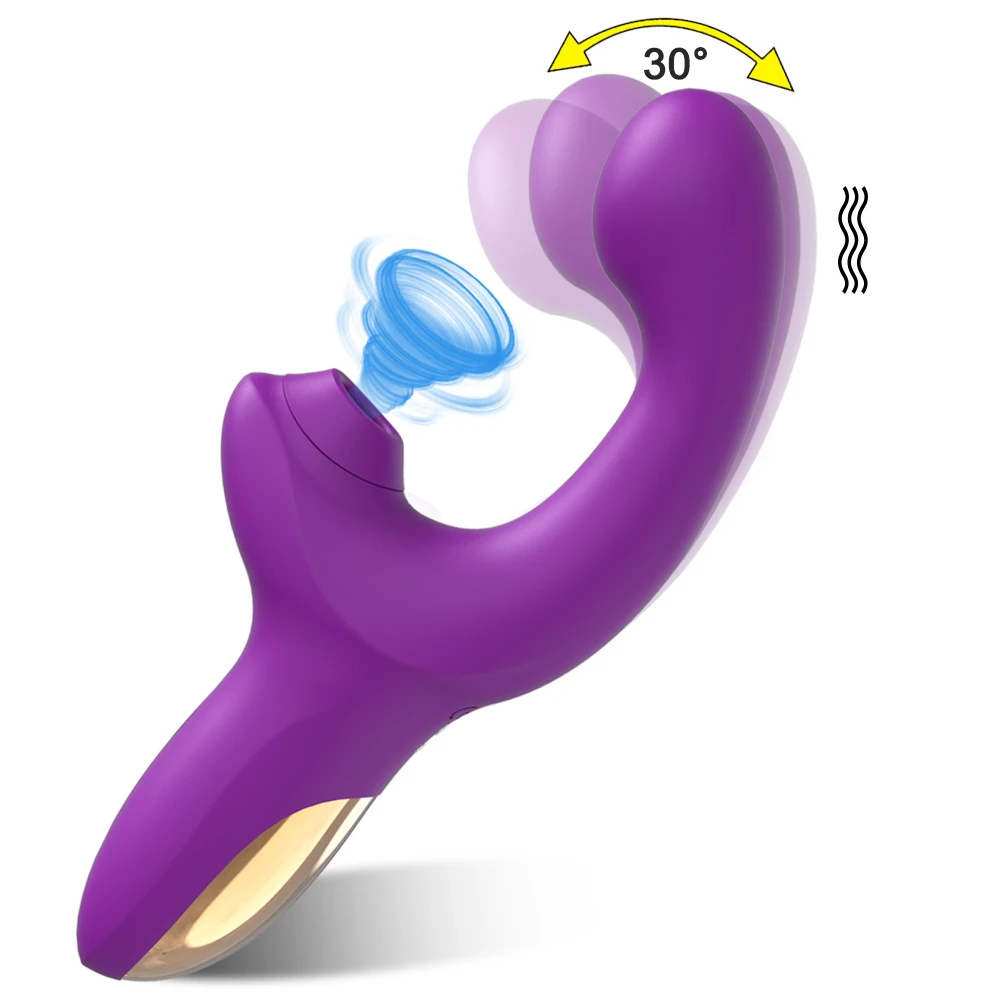 Powerful 20 Speeds Dildo Vibrator Female Clit Sucker Vacuum Clitoris Stimulator Adults Goods Finger Wiggling Sex Toy for Women