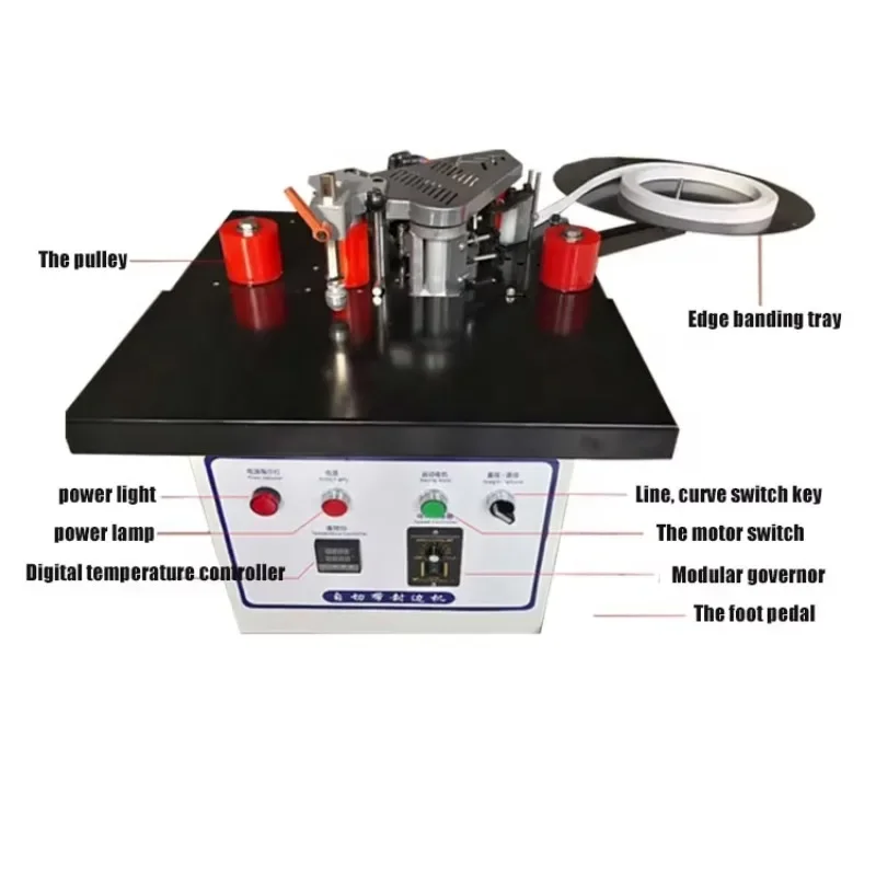 Woodworking edge sealing machine Small household mini manual multi-functional woodworking home decoration edge sealing machine