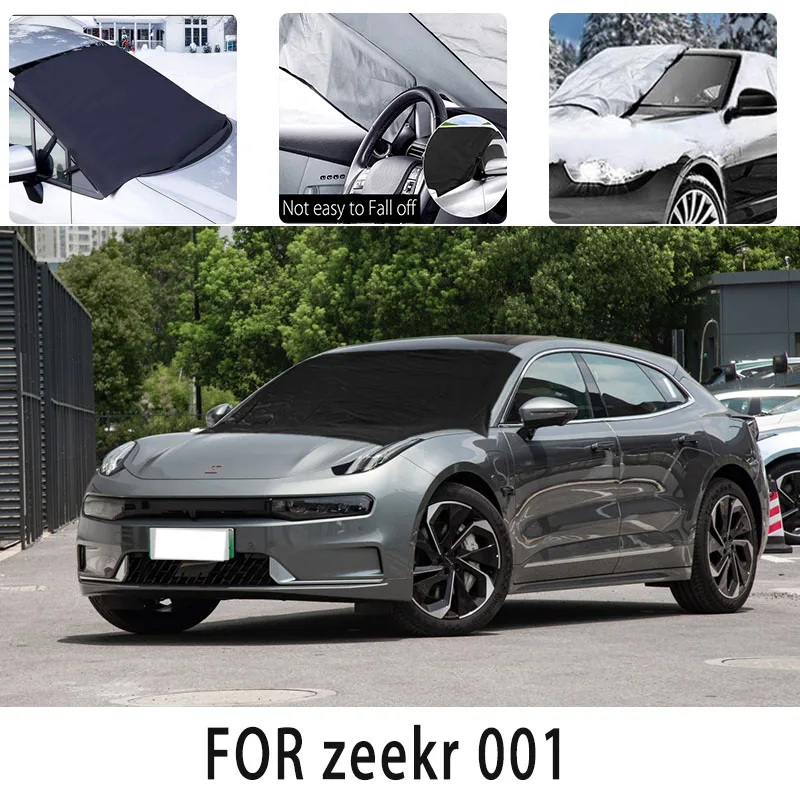 

Carsnow cover front coverfor zeekr 001 snowprotection heat insulation shade Sunscreen wind Frost prevention car accessories