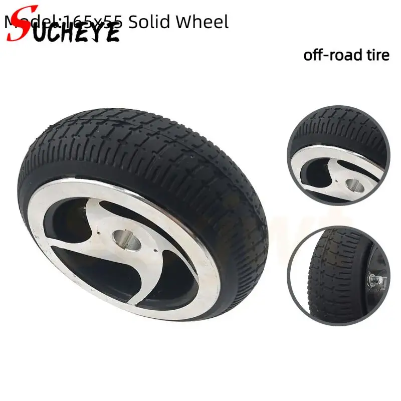 

Silent & Eco-Friendly 6.5-inch Solid Elastic Tire: Perfect for Electric Vehicle, Robot, Logistics Tool & Wheelchair Tires