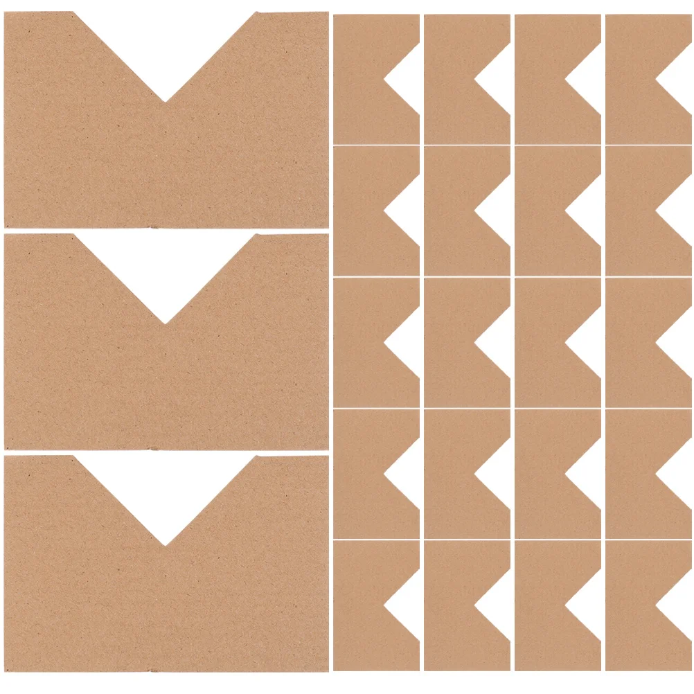 120개 크라프트 종이 액자 모서리 보호대 배송용 코너 보호 패스너 예술품 포장 이사 용품