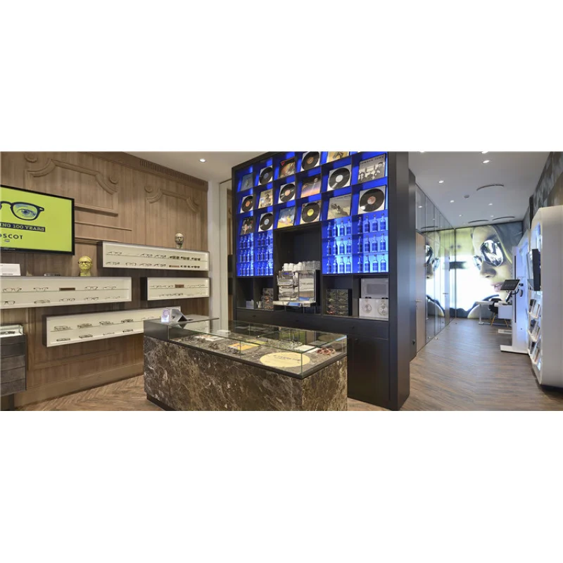 （customized）Commercial Optical Store Display Furniture Small Retail Eyewear Store Interior Design
