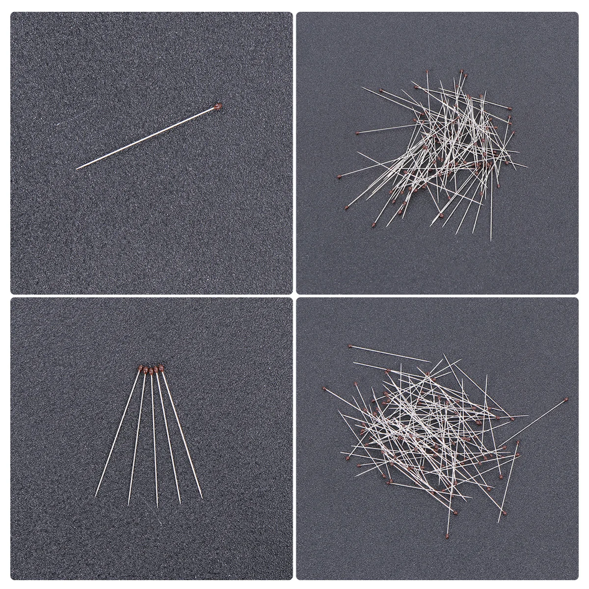 

100Pcs Stainless Steel Insect Specimen Pins Rubber Head High Quality Pin for Specimen Mounting Entomology Science