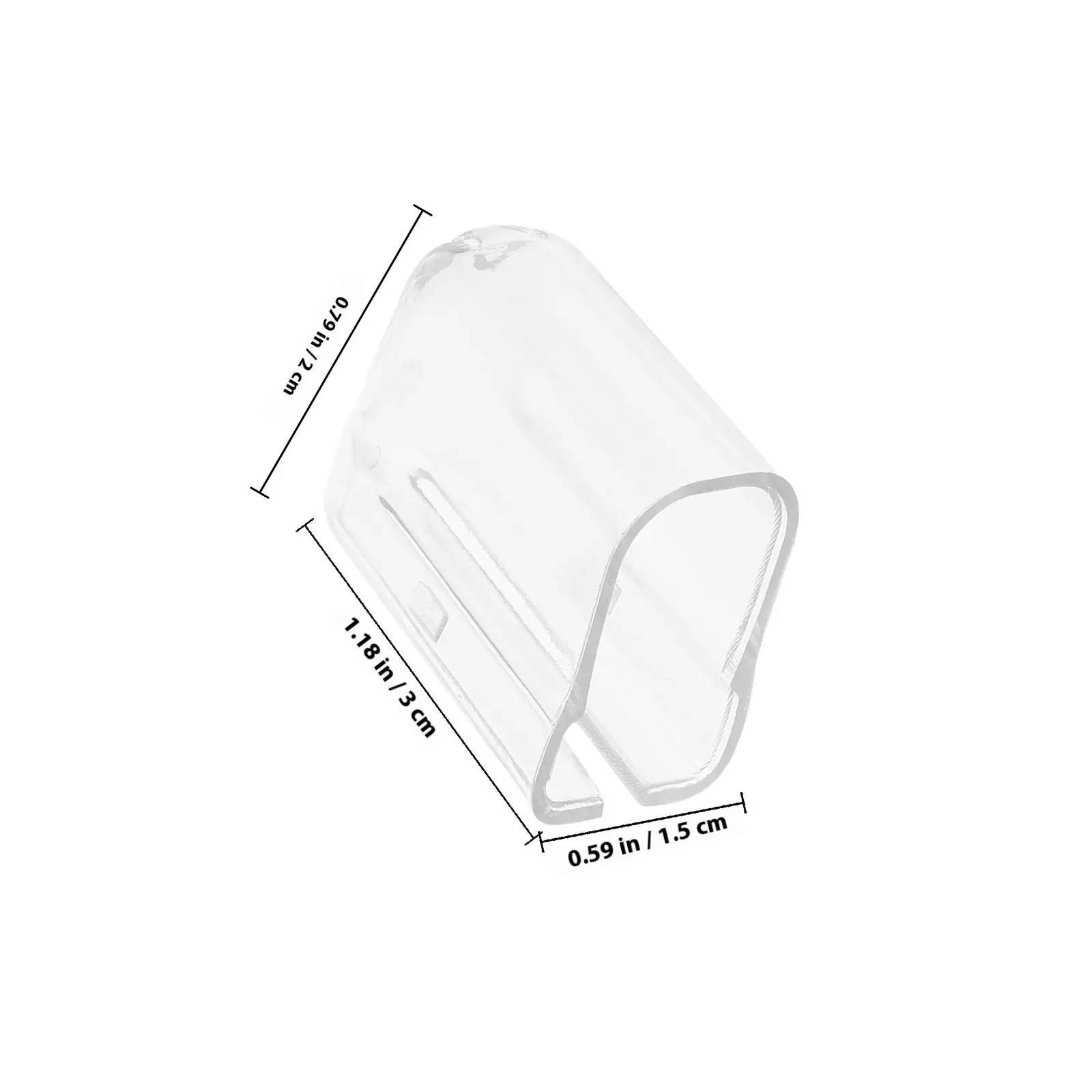 20Pcs Transparent Toothbrush Protector Cover Design for Electric Manual Toothbrush Heads Travel Home Office Clean
