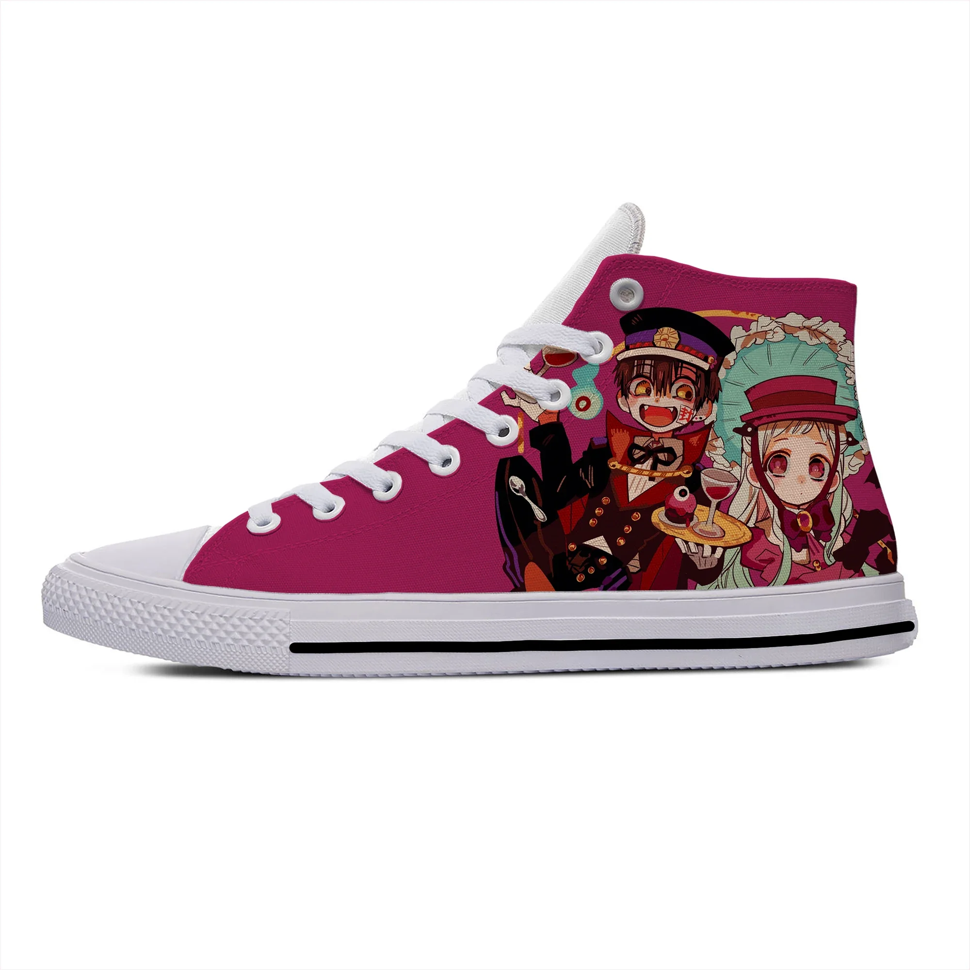 Anime giapponesi Manga Toilet Bound Hanako Kun Cute scarpe Casual leggere Top High traspirante Board Shoes uomo donna Sneakers