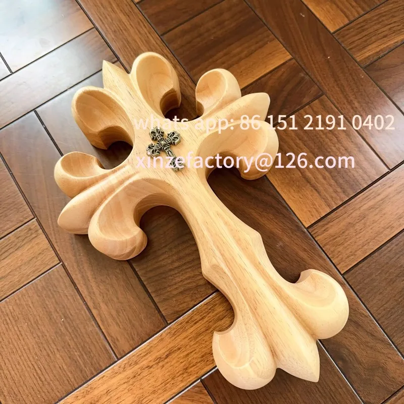 

Customizable Amerykańska rzeźba z litego drewna, pojedynczy produkt, krzyż, kwiat, srebrna biżuteria, ciężki przemysł,