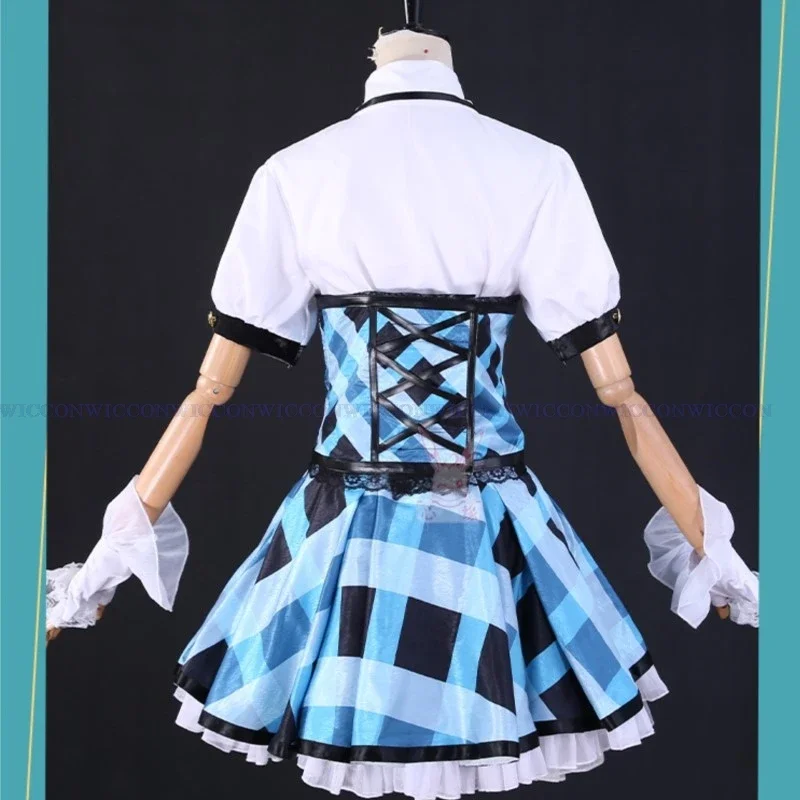 Anime Aikatsu! Cosplay All Yurika Costume Cosplay donna Cute Lolite Blue Dress All Yurika parrucca Cosplay Halloween Party Uniform