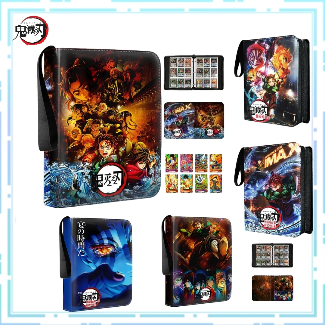 Demon Slayer Kartenbinder Kimetsu no Yaiba Infinity Castle Reißverschlussbuch 400/900 Taschenhalter TCG Karten Aufbewahrung, Anime Album Geschenk