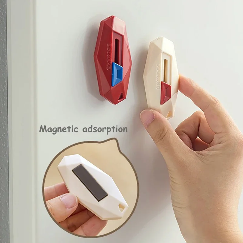 قاطع الصندوق الماسي لا يؤذي سكين المرافق الجديد سكين التسليم المسنن لوازم القطع قطع قطعة أثرية للتوصيل المفتوح