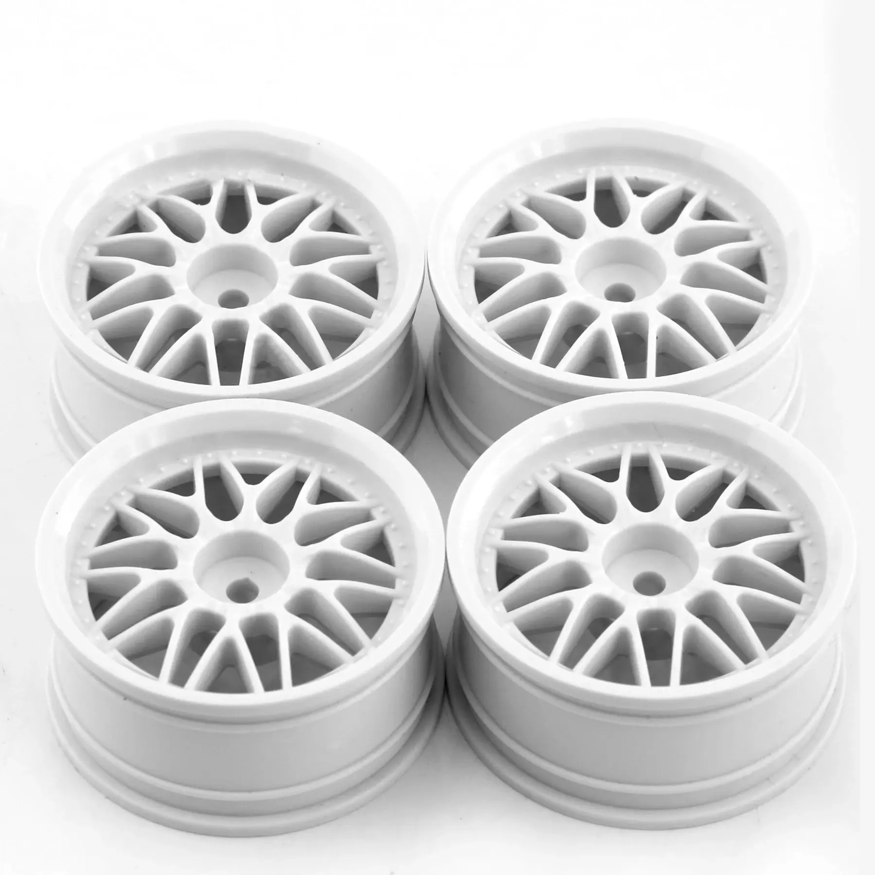 4pcs 52mm 1/10 RC On-Road Drift Racing Car Plastic Wheel Rim Wheel Hubs for Tamiya XV02 Kyosho HSP HPI Sakura Traxxas RedCat