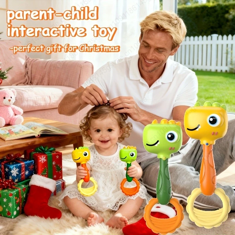 لعبة خشخيشة تفاعلية للرضع للشباب - ألوان باستيل ناعمة للعب الحسي وتطوير المهارات الحركية للأطفال الصغار #4