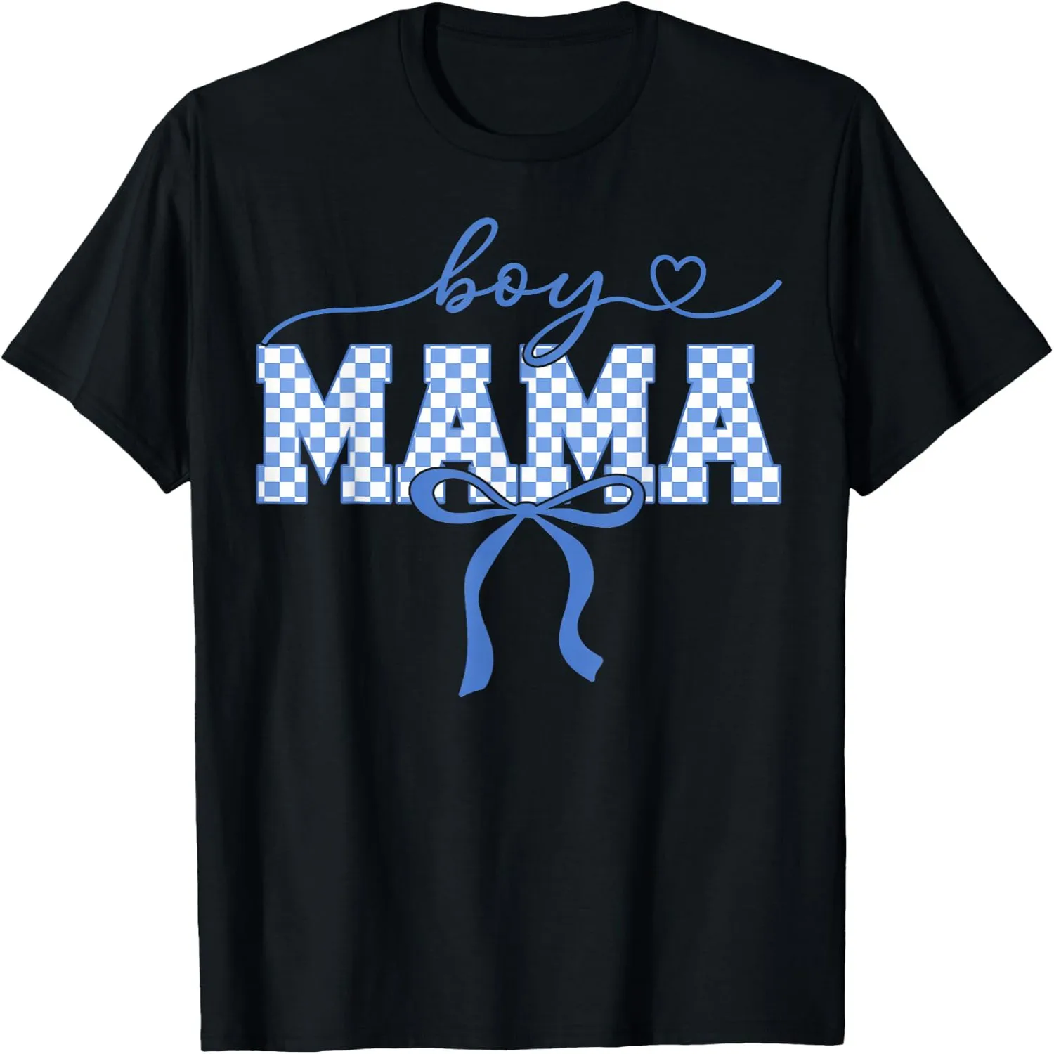 Retro Boy Mama Mother's Day 2026 Checkered Women Kids T-Shirt graphic tee, men’s, women’s, halloween shirt,